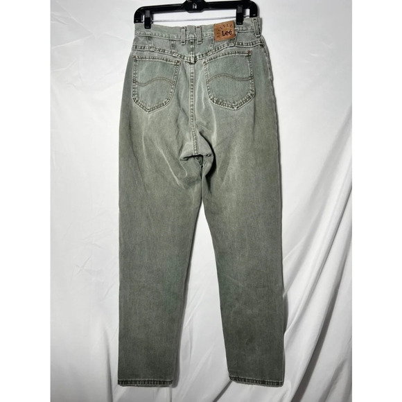 Vintage Lee Riveted Jeans Green Size 12, women’s - Picture 2 of 6